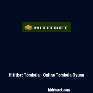 Hititbet Tombala - Online Tombala Oyunu